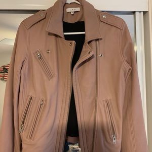 IRO leather jacket, taupe/pink. Gorgeous!!